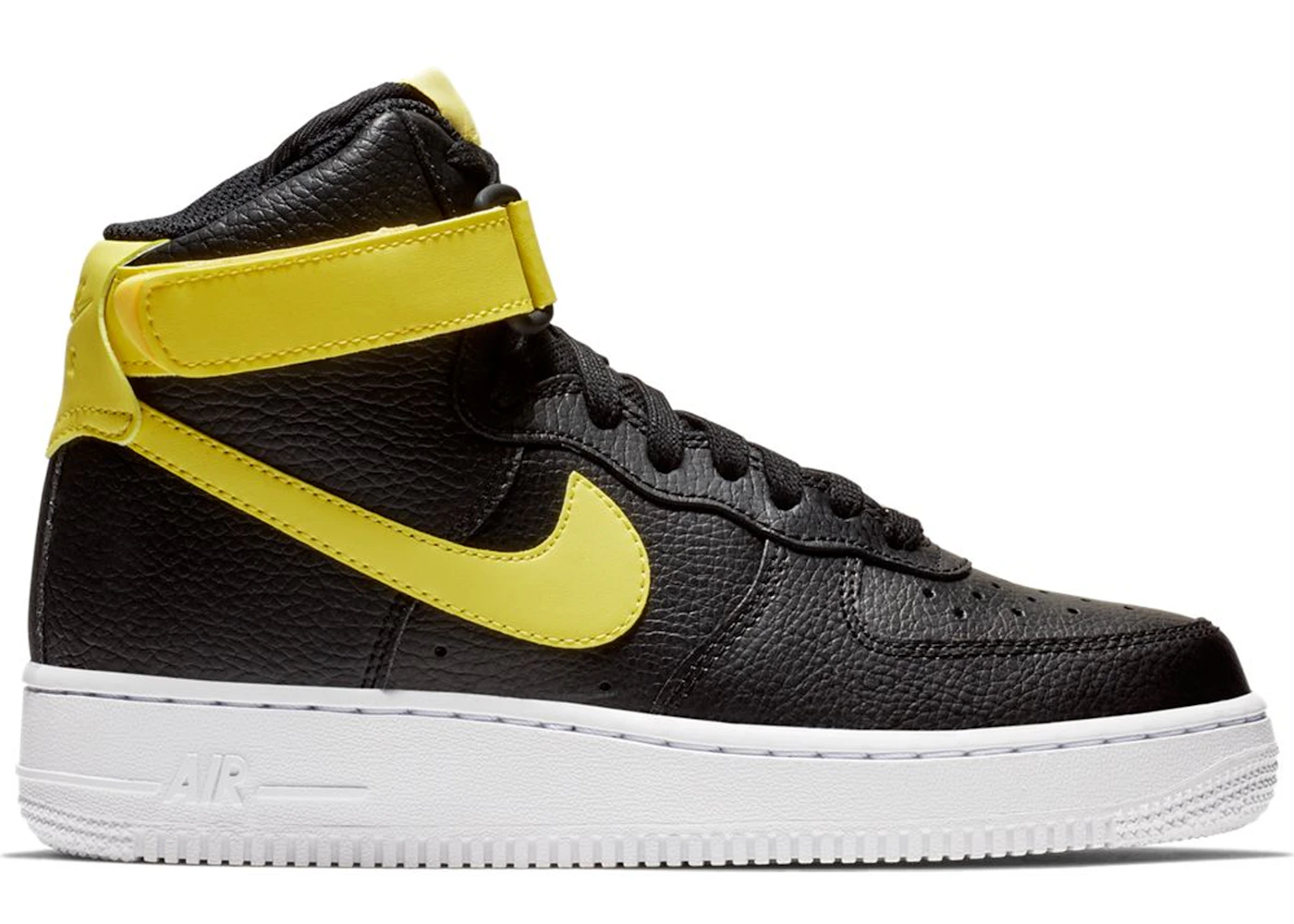 Nike Air Force 1 High Black Yellow Pulse Women s 334031 014 GB
