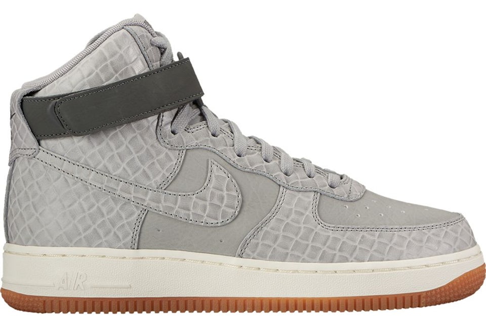 Air force 1 high grey suede  and  gum outlet