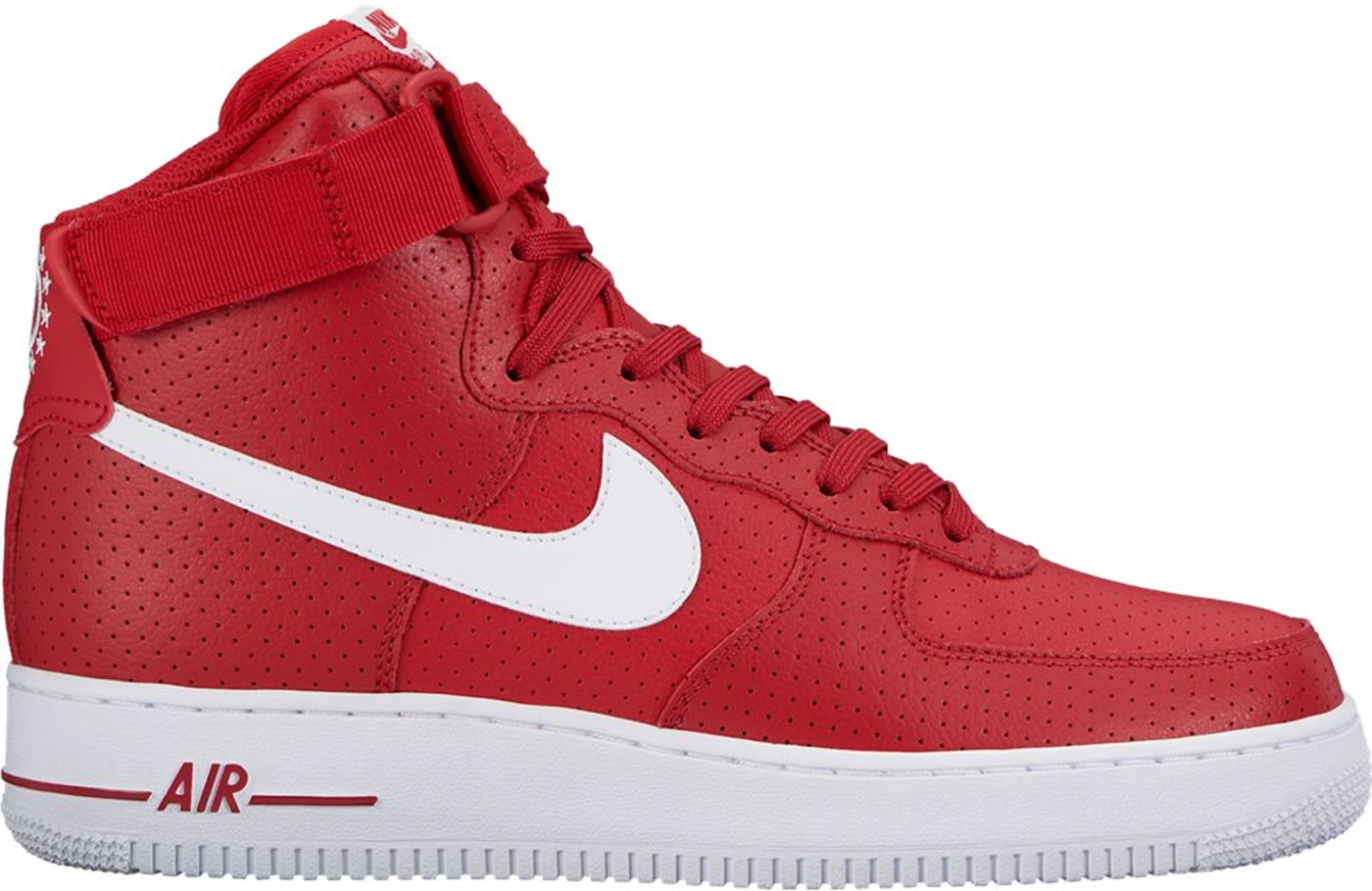 Air Force 1 High w Strap Red/Gum Bottom Mens NEW HOT SALE