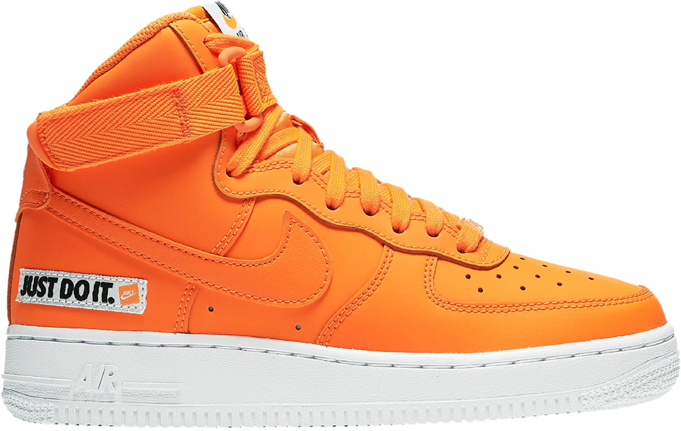 Nike Air Force 1 High - Boys Grade School Shoes Total Orange Size 5