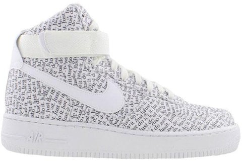 Nike Air Force 1 High Just Do It Pack White Black Men s AQ9648 100 US