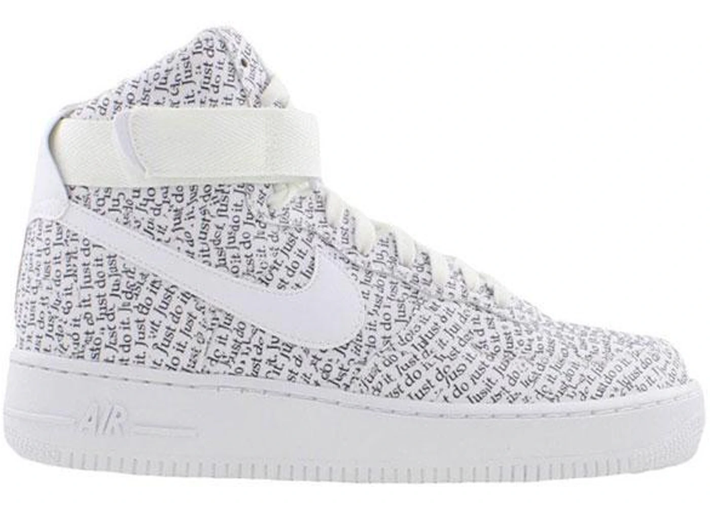 Nike Air Force 1 High Just Do It Pack White Black Men's - AQ9648