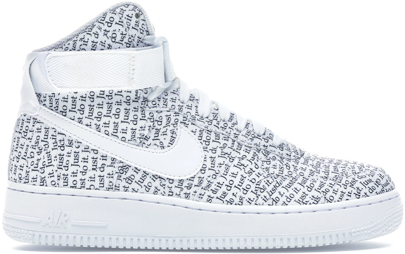 Nike Air Force 1 Low Just Do It White Noble Green Metallic Silver