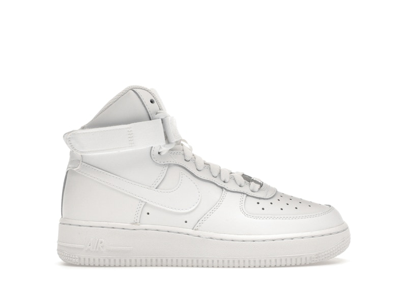 All white high top g sales nikes