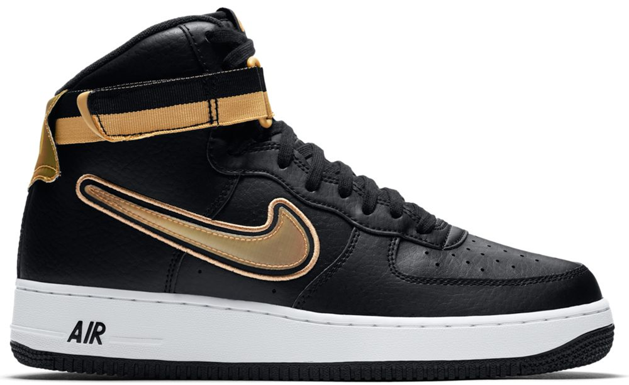 all gold air force ones high top