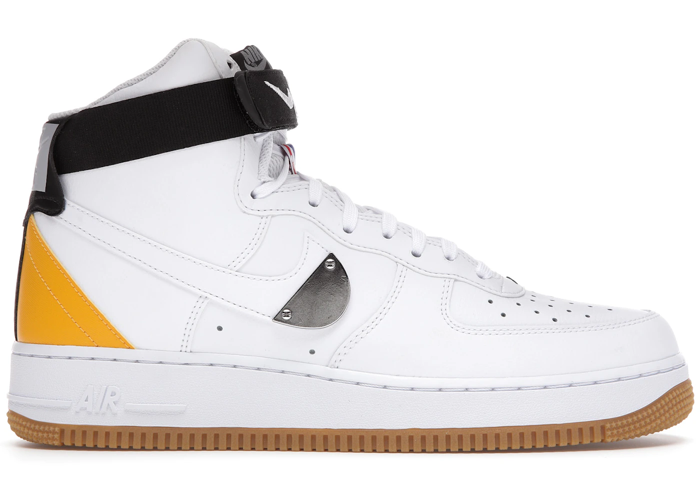 Nike Air Force High NBA White University Gold Men's CT2306-101