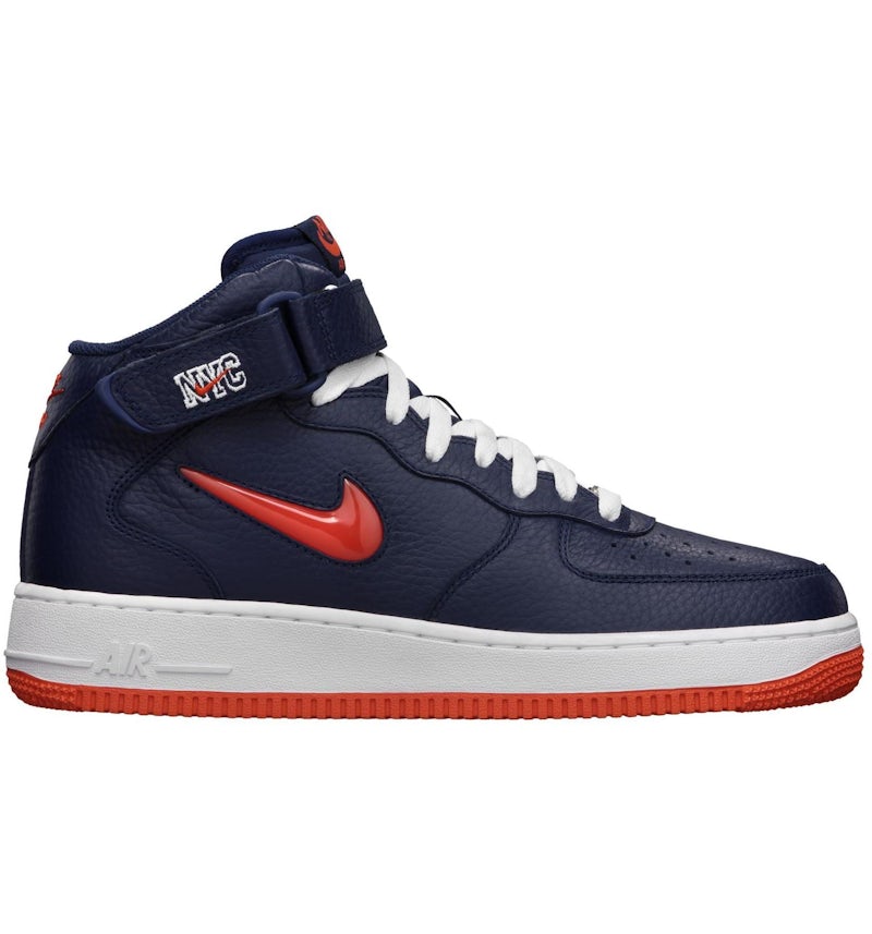 Cool Grey Af1 Orange And Blue Mens Nike Air Force '07 AF1 EMB