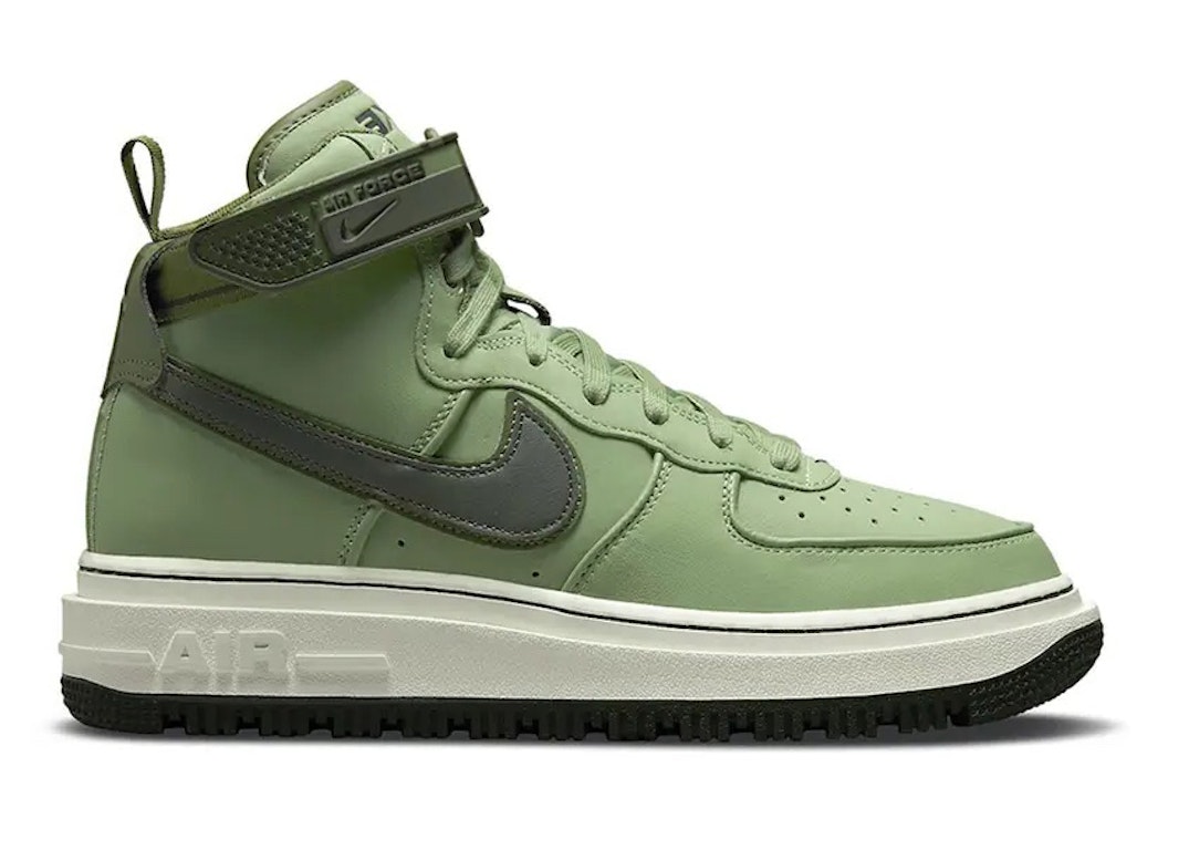 Pre-owned Nike Air Force 1 High Oil Green In Oil Green/medium Olive/black