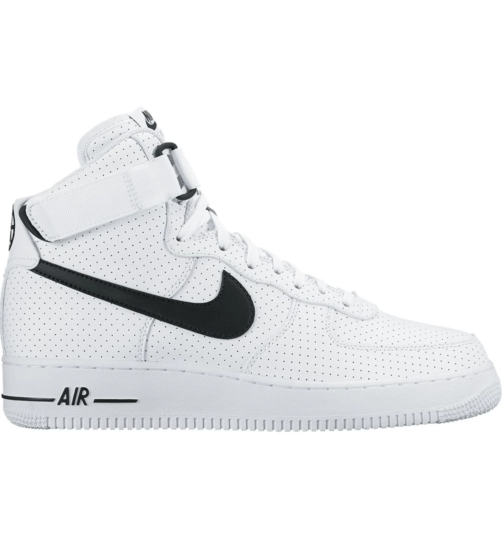 Air force 1 black white deals high