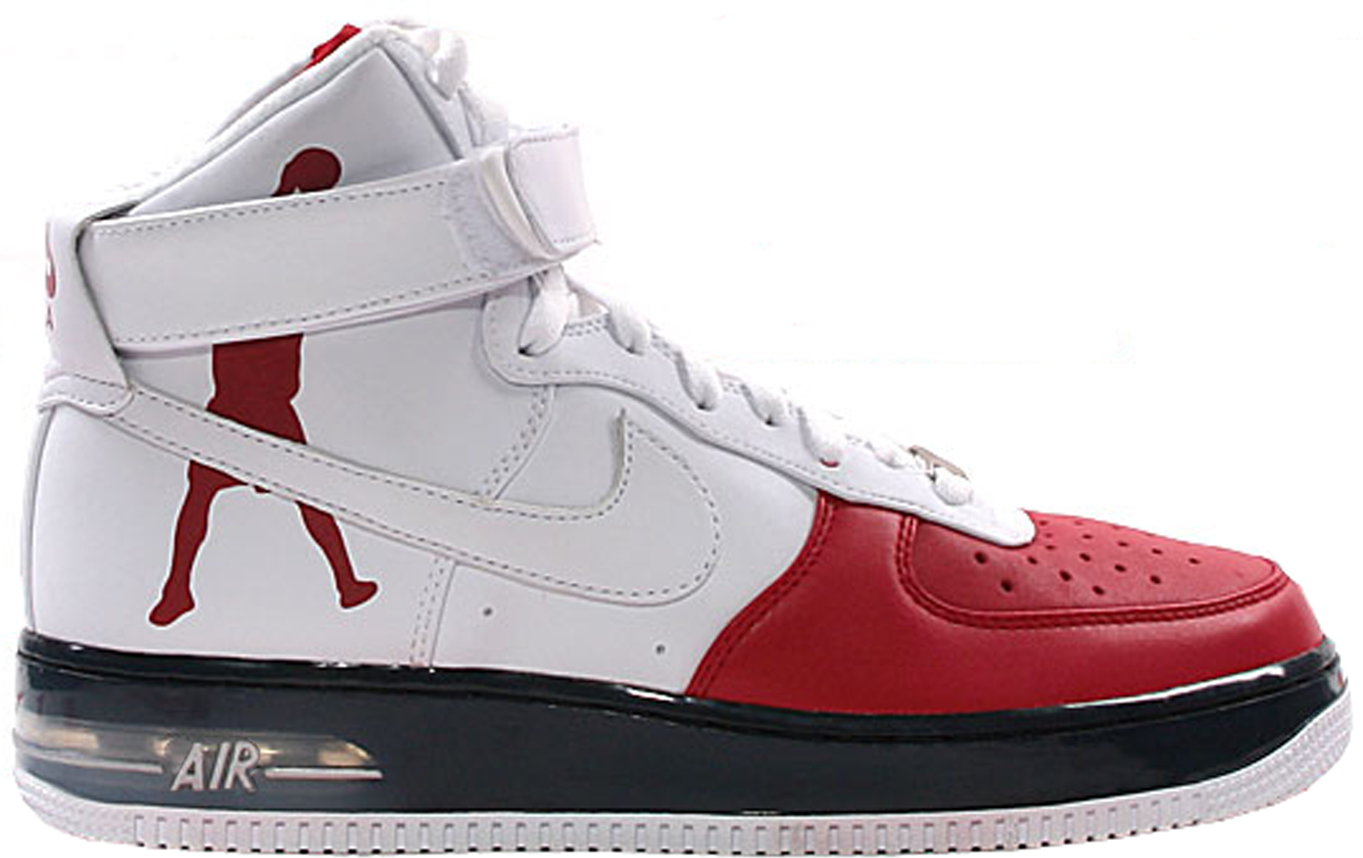 air force 1 high red and black