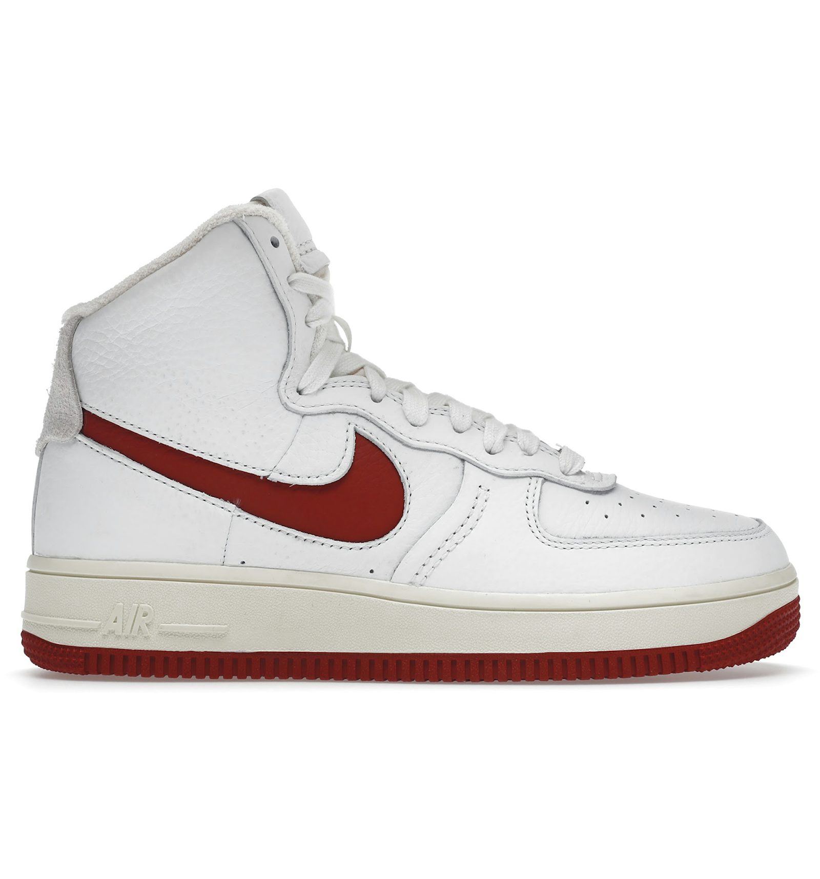 Nike air force 1 white and red high top Clearance