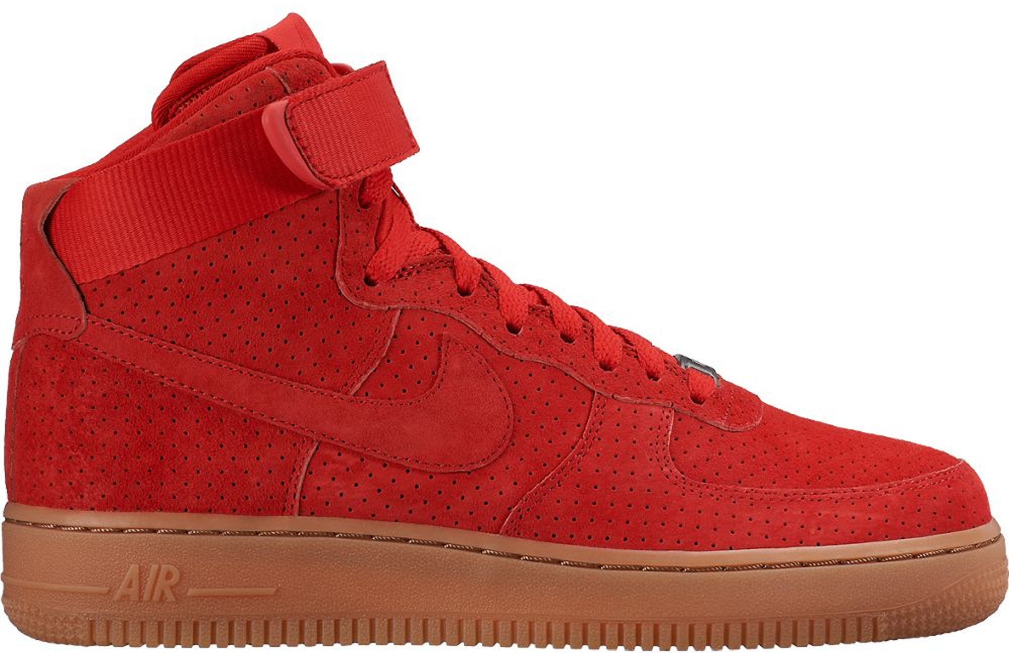 Nike Air Force 1 High Suede University Red Gum (W) - 749266-601
