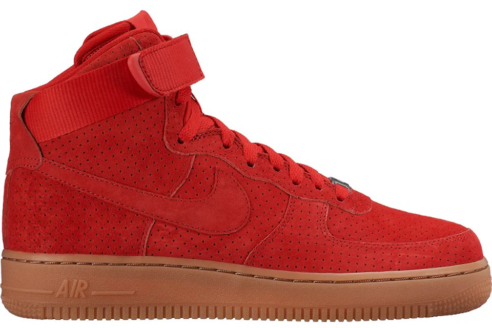 Nike air force on sale 1 red suede