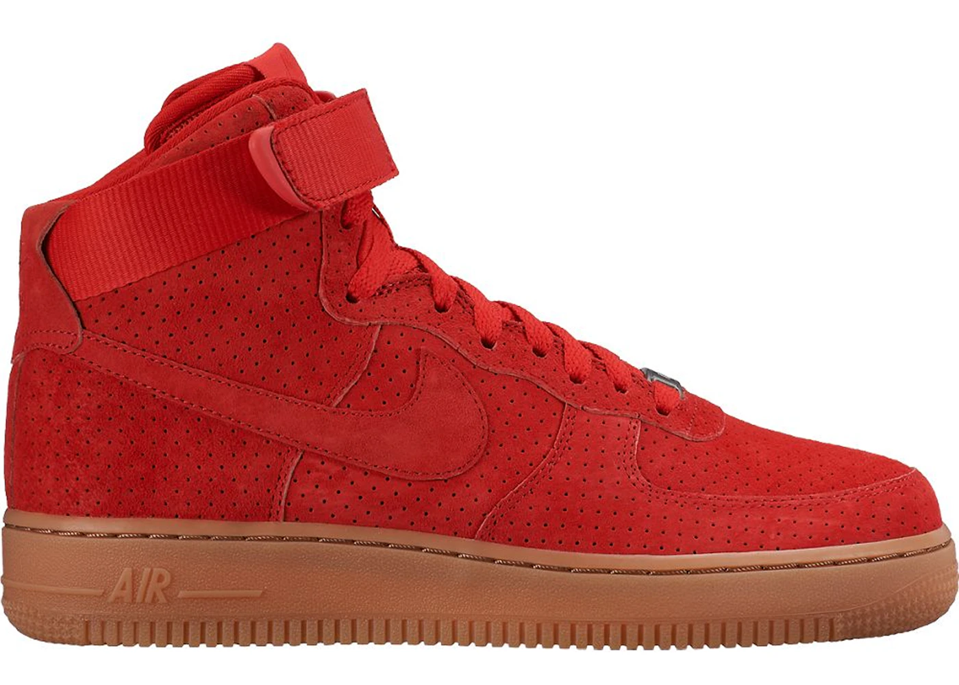 election like that Contraction Nike Air Force 1 High Suede University Red Gum (Women's) - 749266-601 - US
