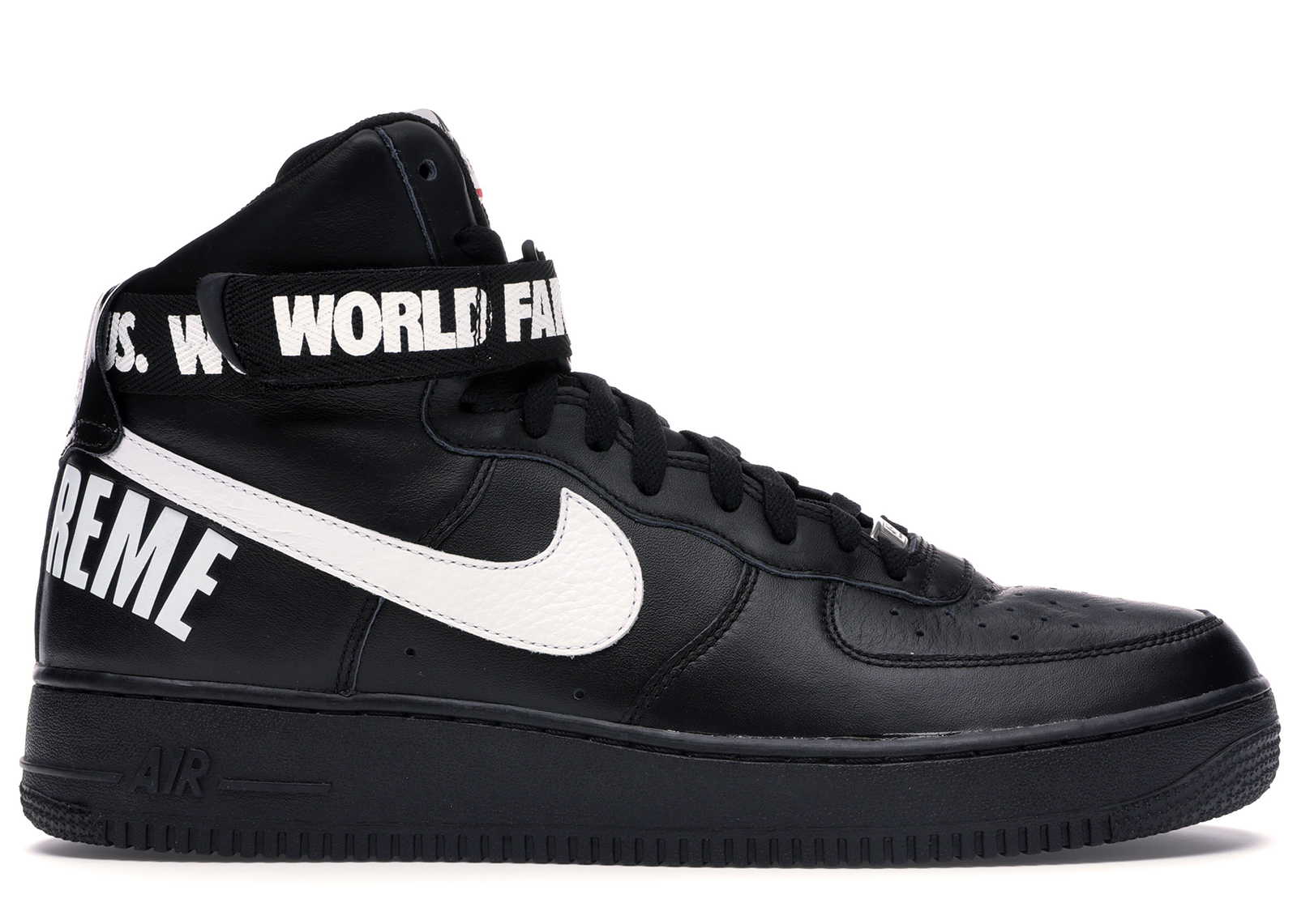 靴 スニーカー Nike Air Force 1 High Supreme World Famous Black