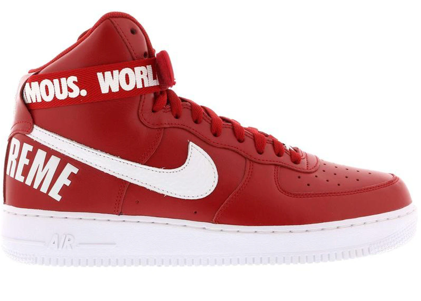 Nike Air Force Supreme World Famous Red - 698696-610 - US