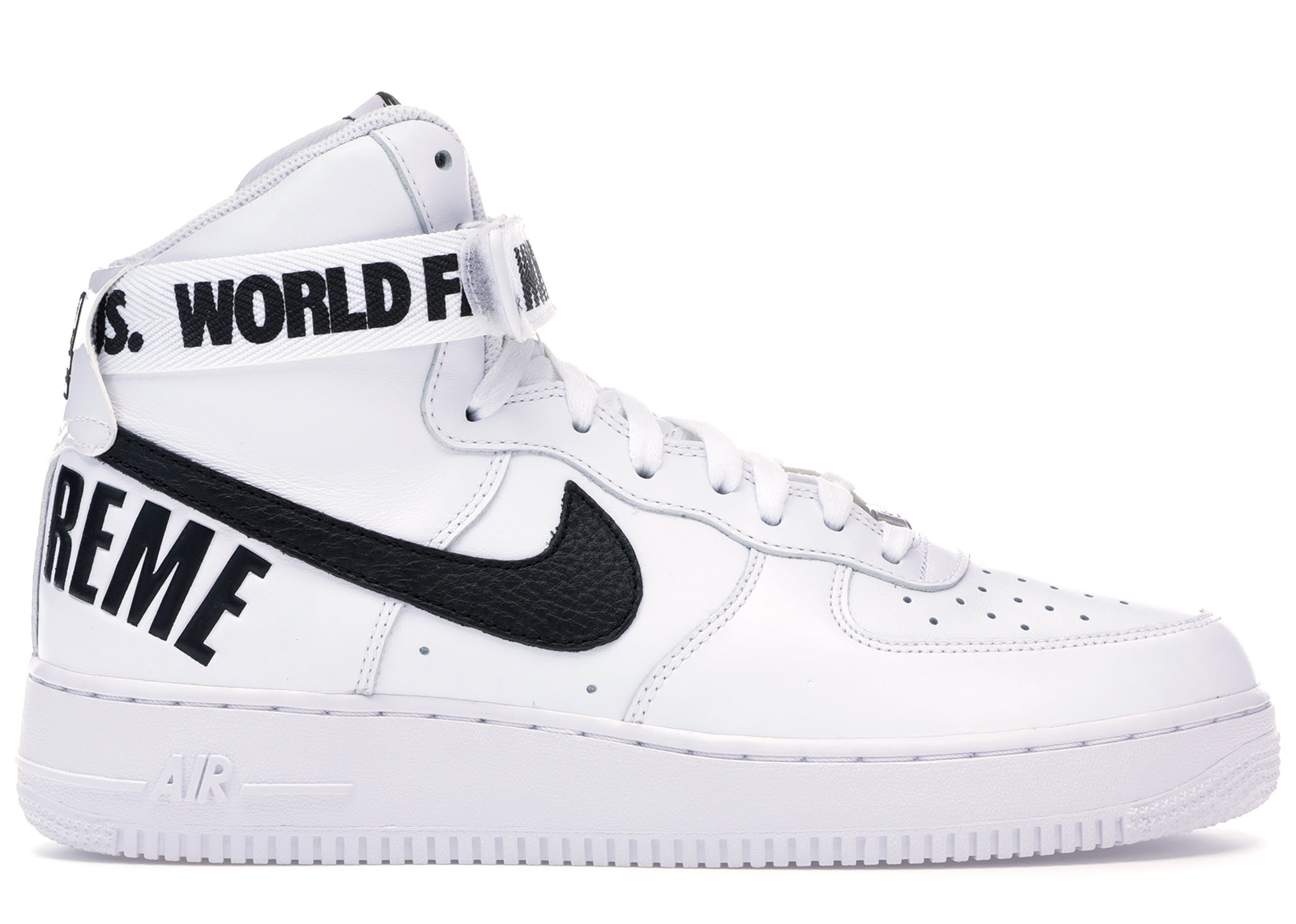 靴 スニーカー Nike Air Force 1 High Supreme World Famous White
