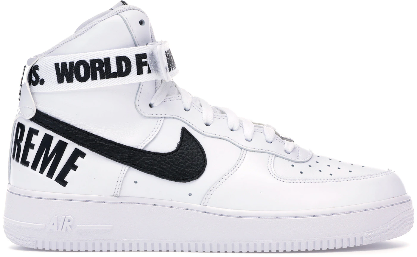Official Images of the Supreme x Nike Air Force 1 Mid in Black