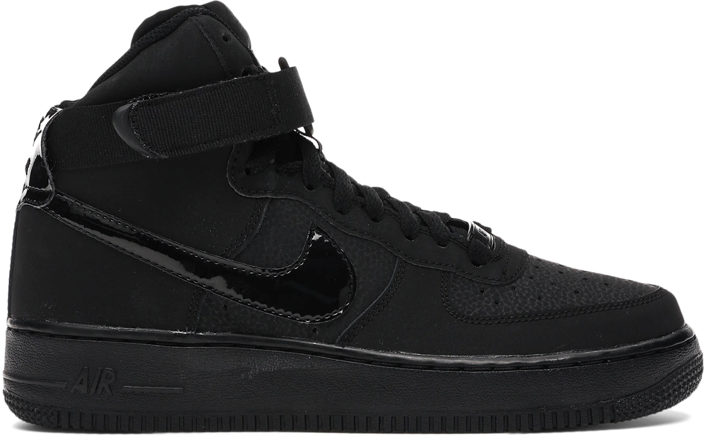 Nike Air Force 1 High Triple Black (GS) Kids' - 653998-001 - US