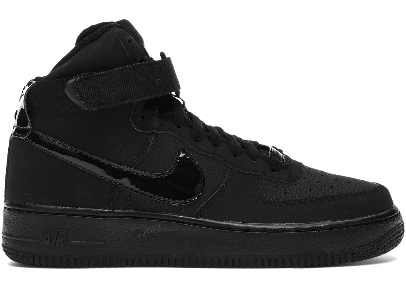 Nike Air Force 1 High Triple Black (GS) - 653998-001 - US