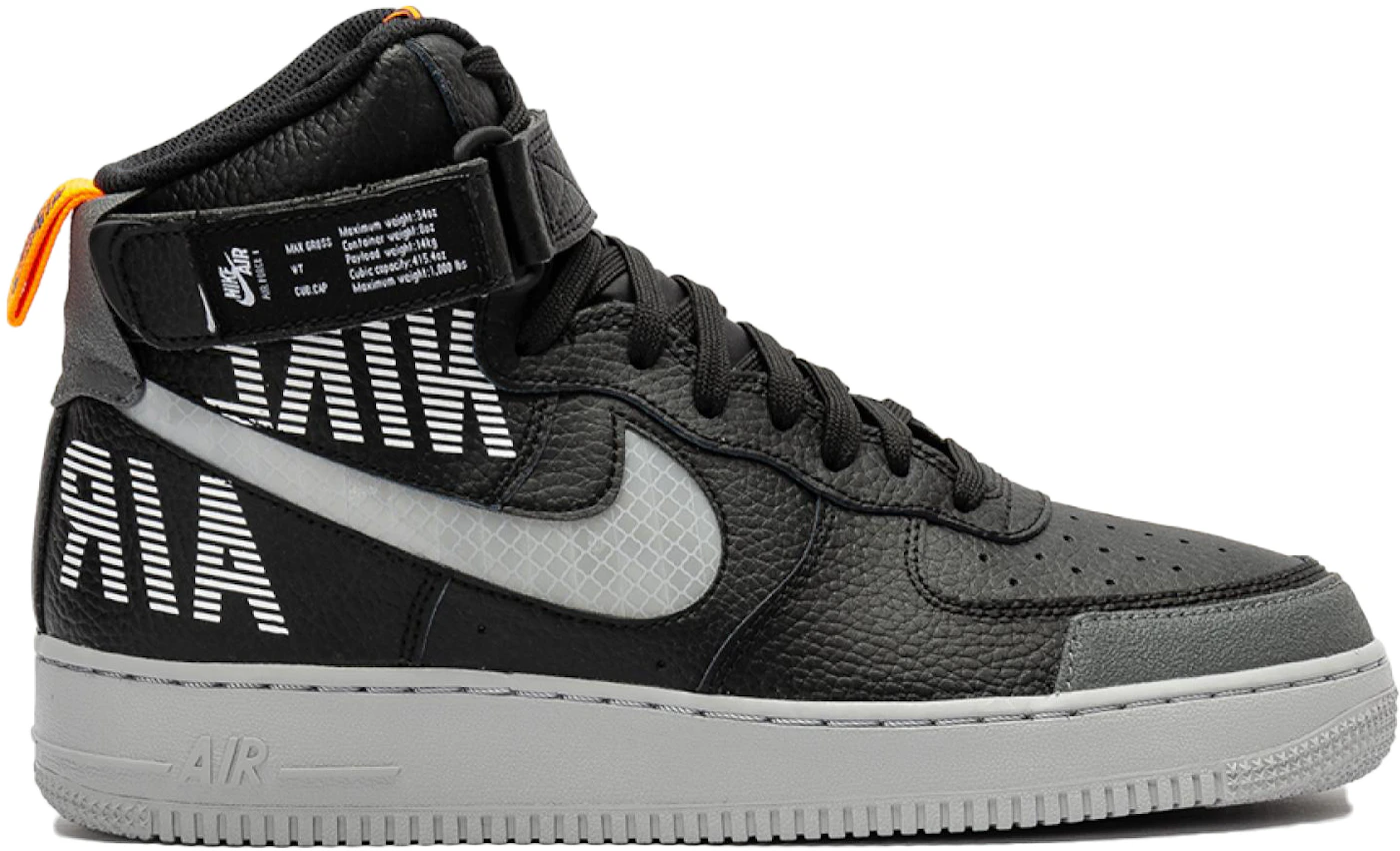 Nike Air Force 1 LV8 2 GS Under Construction Black Gray Sneakers