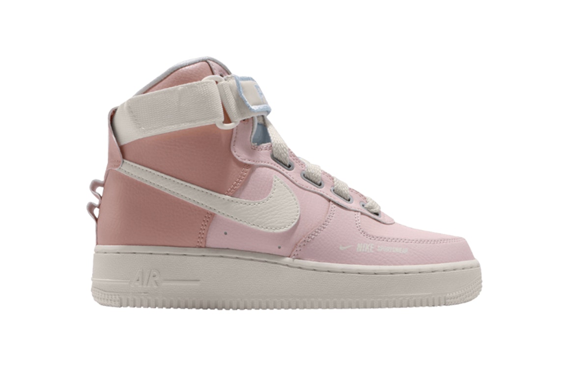 Pre-owned Nike Air Force 1 High Utility “force Is Female” Echo Pink Sail (women's) In Echo Pink/sail-sail