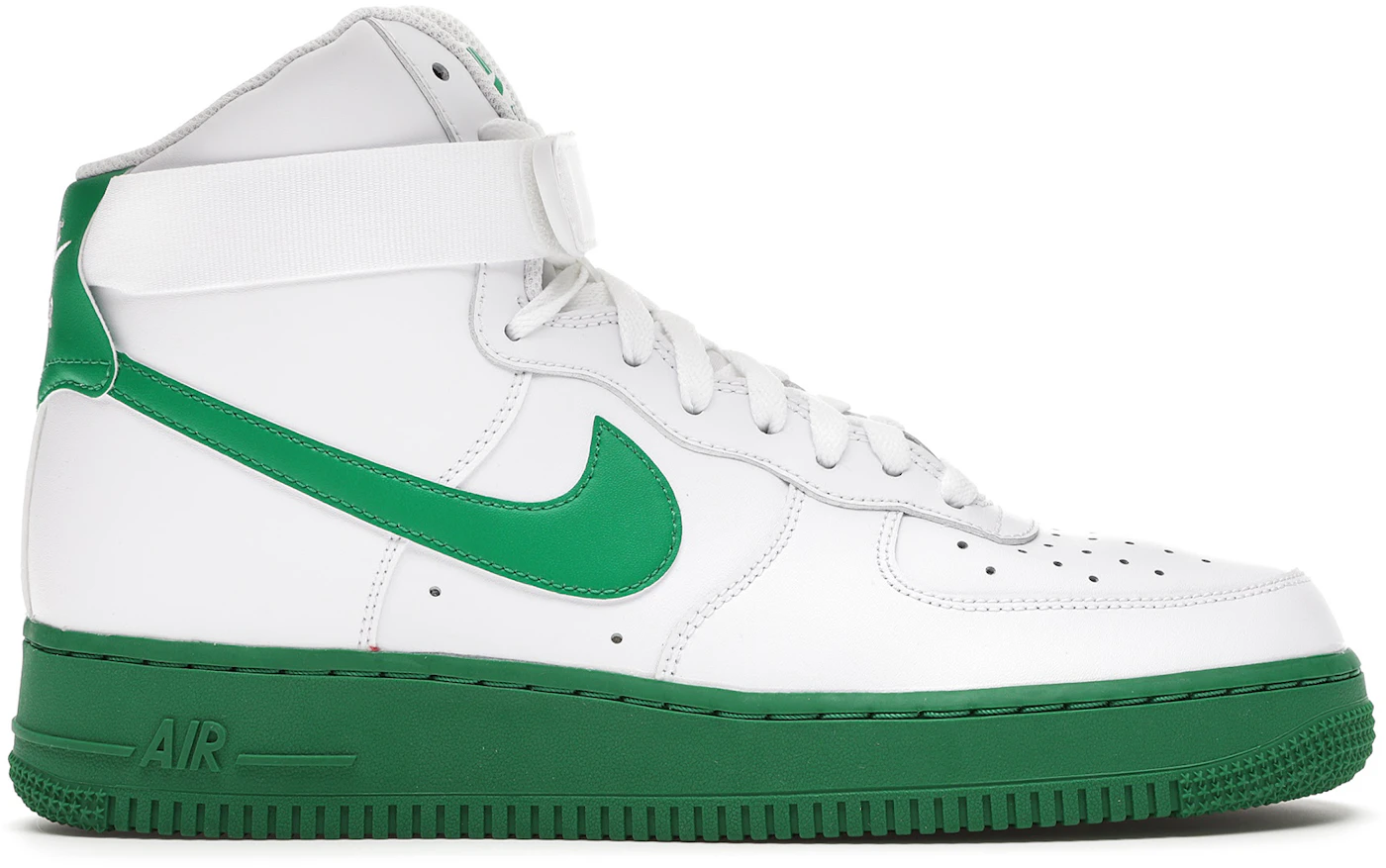 Air force 1 leather trainers Nike Green size 38 EU in Leather - 31559549