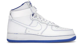 Nike Air Force 1 High White Royal Blue Contrast Stitch