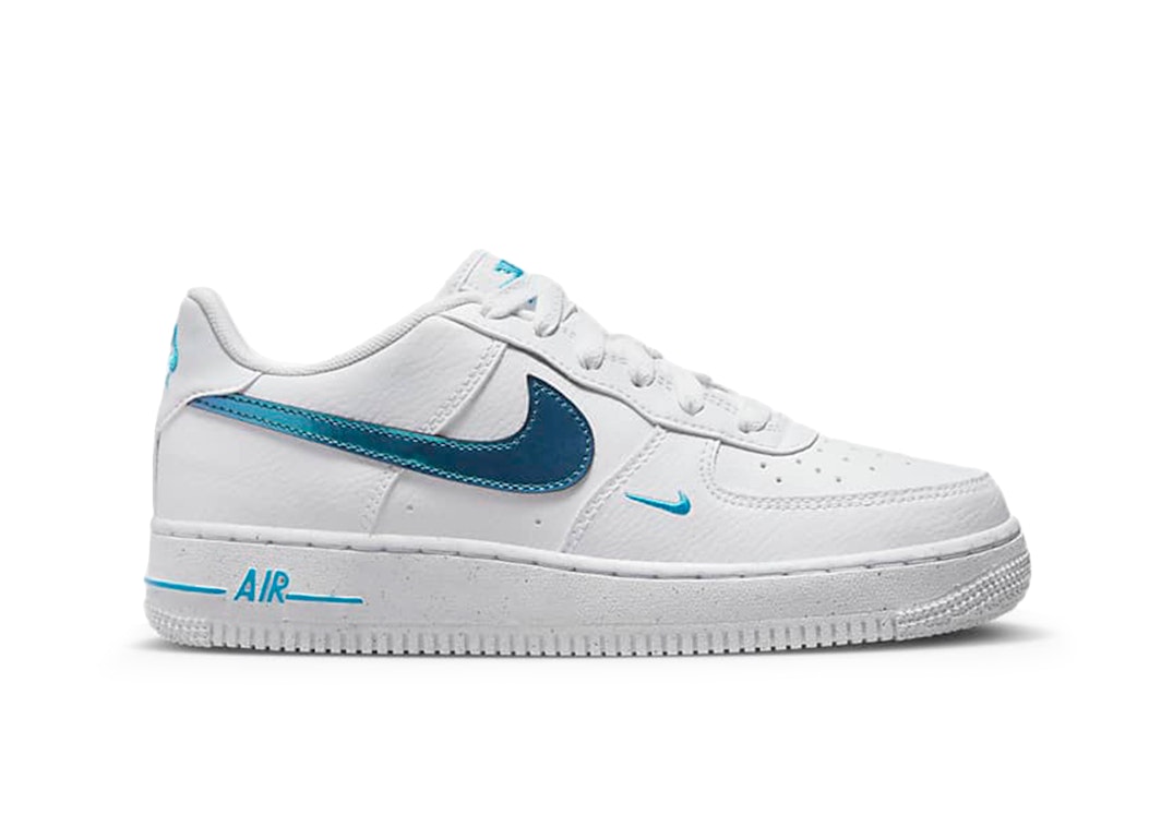 Pre-owned Nike Air Force 1 Impact Next Nature White Blue Lightning Blue Lightning (gs) In White/blue Lightning/blue Lightning