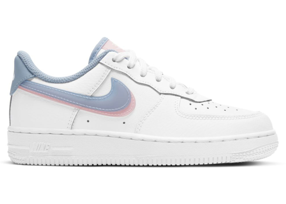 Nike Air Force 1 Low LV8 Double Swoosh Light Armory Blue Kids 