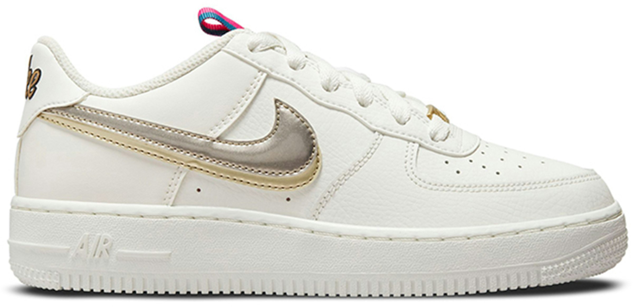 Nike Air Force 1 LV8 Double Silver Gold (GS) Kids' DH9595-001 - US