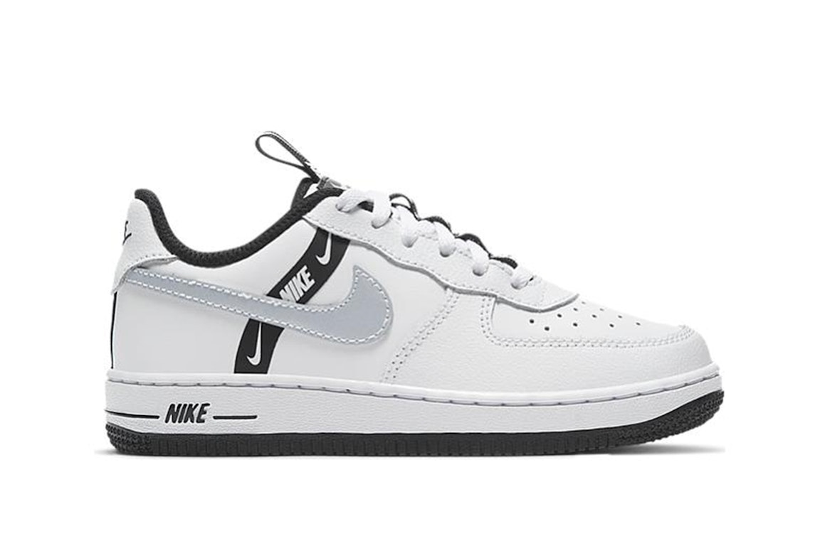 Pre-owned Nike Air Force 1 Lv8 Ksa Worldwide Pack White Reflect Silver (ps) In White/black-reflect Silver