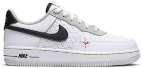 PS) Nike Air Force 1 Low '07 LV8 White Swoosh Panda DV1623-001 - KICKS CREW