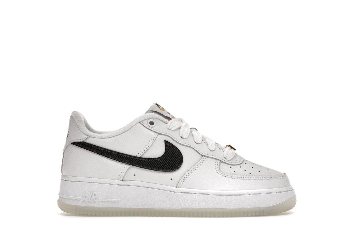 Pre-owned Nike Air Force 1 Low '07 40th Anniversary Edition Bronx Origins (gs) In White/black-metallic Gold