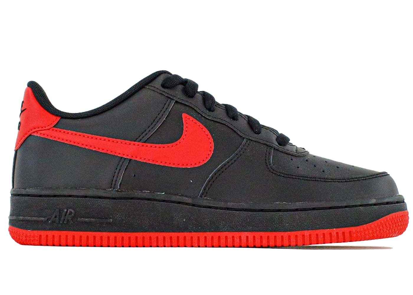 red and black nike air force 1 low