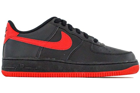 Nike Air Force Low '07 Negro University Rojo (para escolares