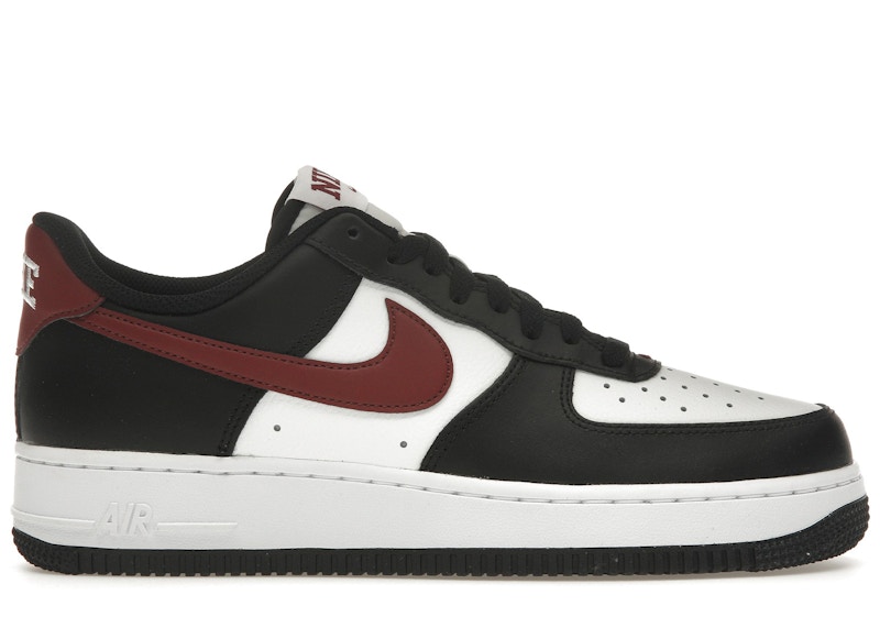 Nike Air Force Low '07 Black White Dark Team Red Men's FZ4615