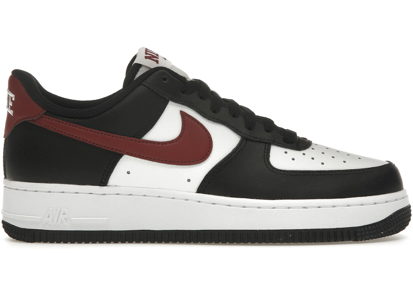 Nike Air Force Low '07 Black White Dark Team Red Men's FZ4615