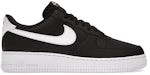 Nike Air Force 1 Low '07 nero bianco pelle martellata
