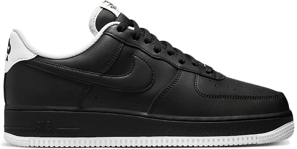 Nike Air Force 1 Low Black White Sole Men's US