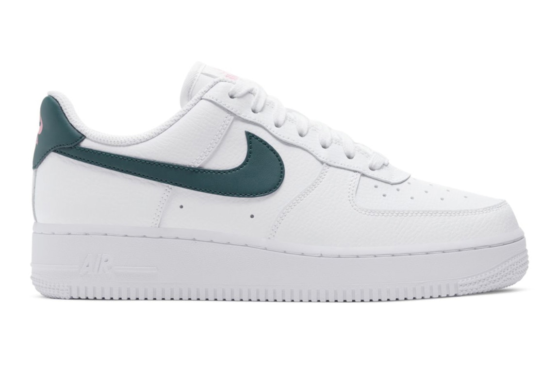 Pre-owned Nike Air Force 1 Low 07 Dark Teal (women's) In White/dark Teal Green/sunset Pulse