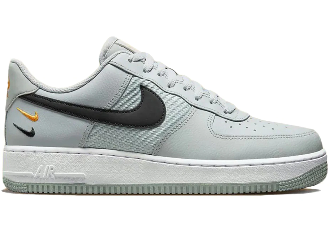 Nike Air Force Low '07 Double Mini Swoosh Wolf Gris Homme