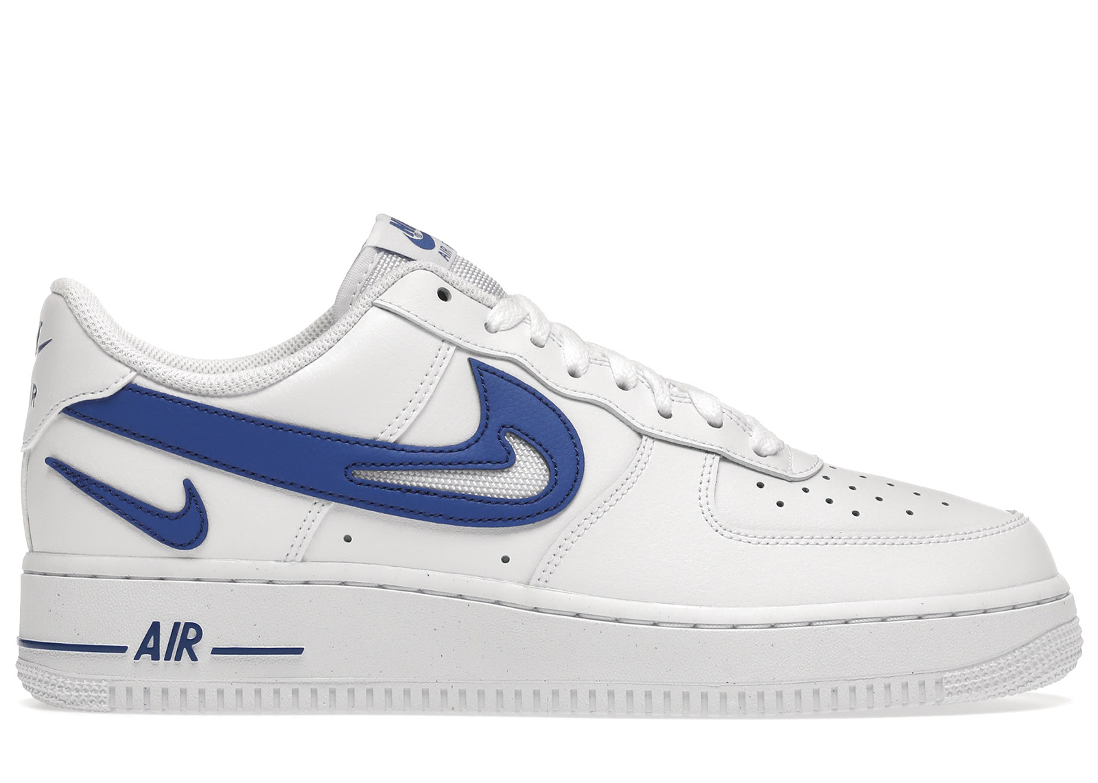 Nike Air Force 1 Low '07 FM Cut Out Swoosh White Game Royal メンズ ...