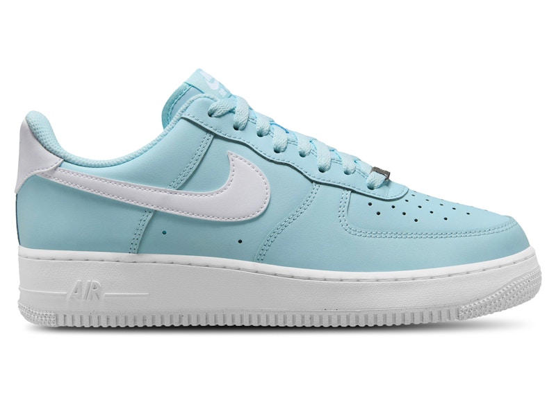 Pre-owned Nike Men's  Air Force 1 Low '07 Sneakers In Glacier Blue/white In Multi