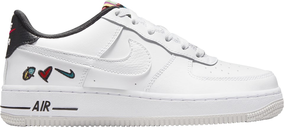 Nike Air Force 1 Low 07 LV8 3 GS Peace, Love, Swoosh