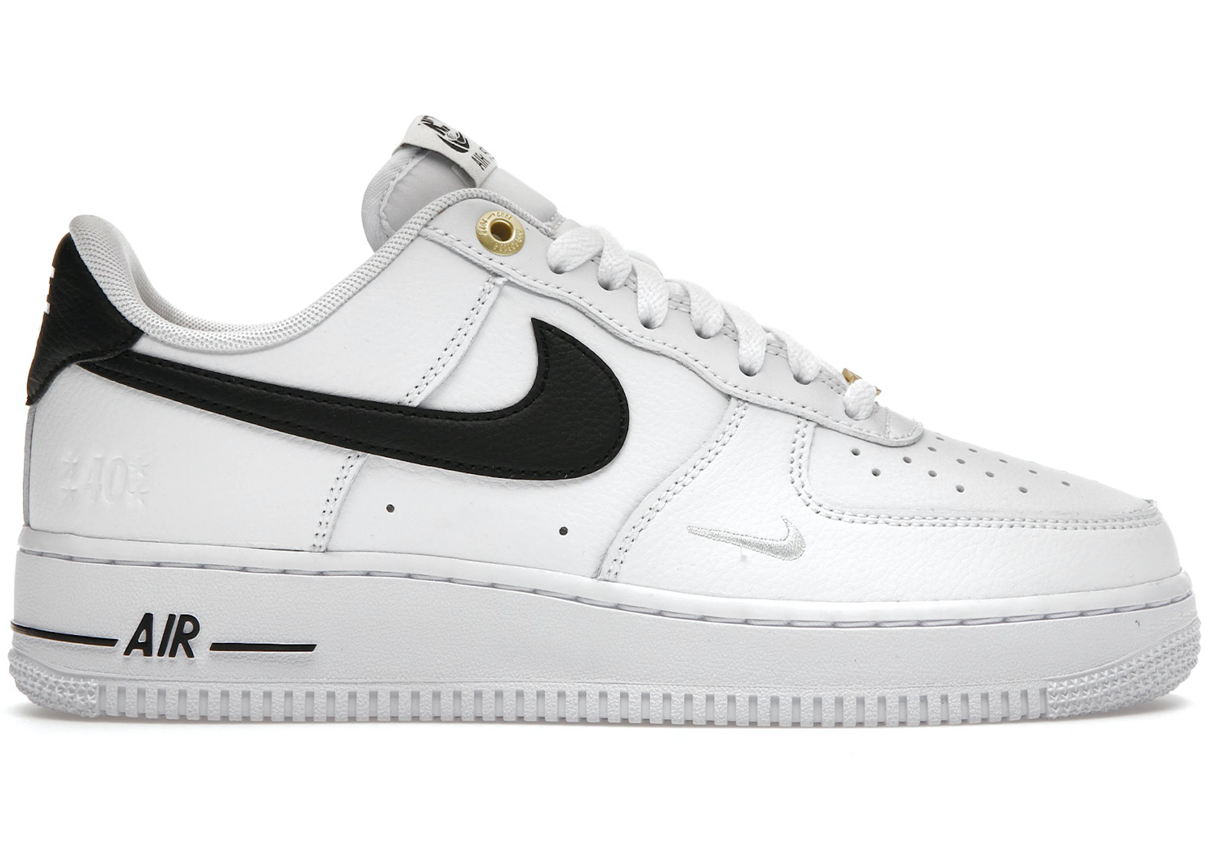 speak Elasticity hand in Nike Air Force 1 Low '07 LV8 40th Anniversary White Black - DQ7658-100 - US