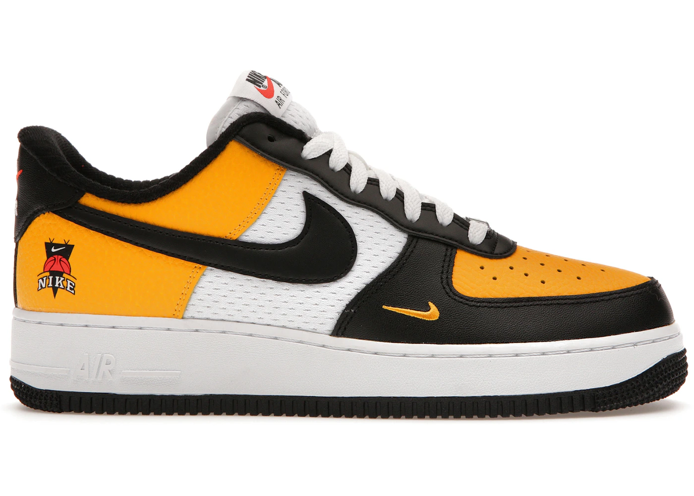 Nike Air Force Low '07 LV8 Black Gold Jersey Mesh Men's DQ7775