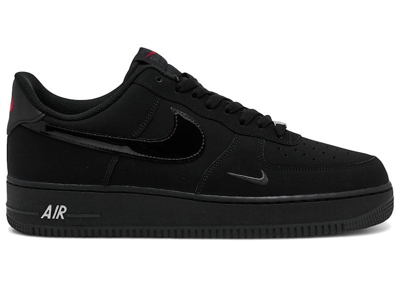 Nike Air Force 1 Low '07 LV8 Black Patent Swoosh Men's - IR0199