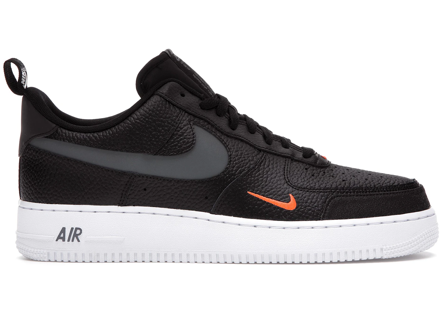 Nike Air Force 1 Low '07 LV8 Black Tumbled Leather Men's - DJ6887-001 - US