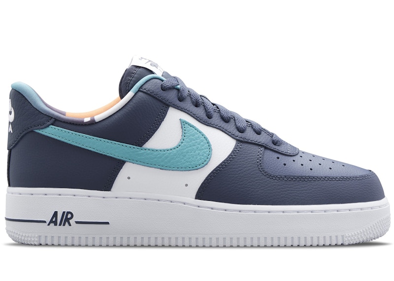 Nike Air Force 1 Low '07 LV8 EMB Thunder Blue Washed Teal Men's ...